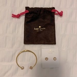 Kate Spade bracelet and earrings set